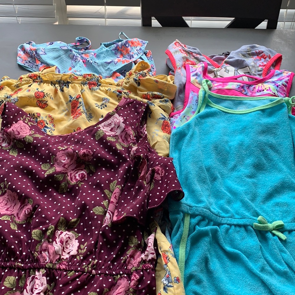 Girls size 10/12 one piece outfits